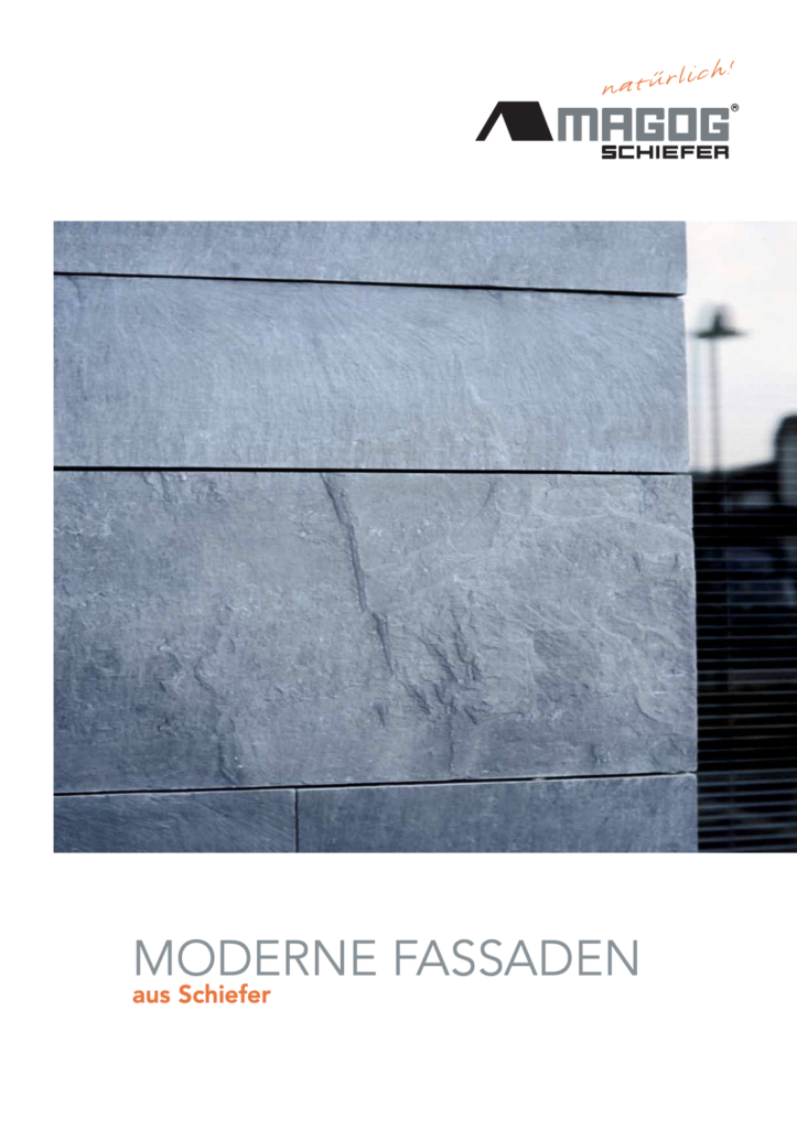 Erste Seite Dachschiefer & Fassaden Broschüre Erste Seite Dachschiefer & Fassaden Broschüre